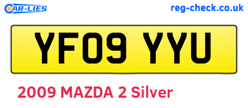 YF09YYU are the vehicle registration plates.