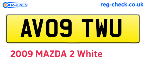 AV09TWU are the vehicle registration plates.