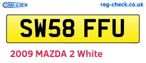 SW58FFU are the vehicle registration plates.