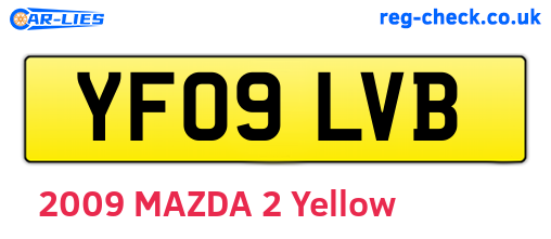 YF09LVB are the vehicle registration plates.