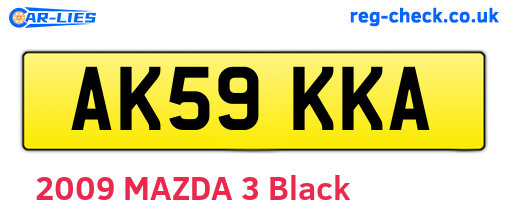 AK59KKA are the vehicle registration plates.