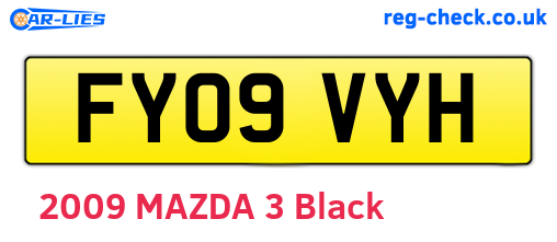 FY09VYH are the vehicle registration plates.