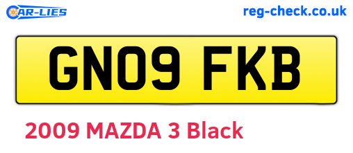 GN09FKB are the vehicle registration plates.