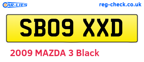 SB09XXD are the vehicle registration plates.