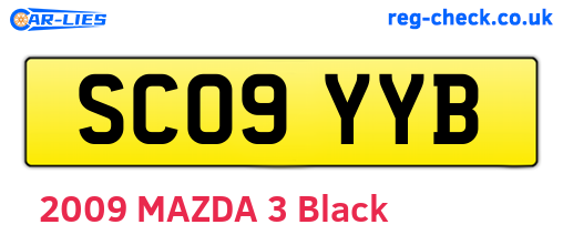 SC09YYB are the vehicle registration plates.