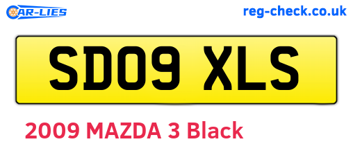 SD09XLS are the vehicle registration plates.