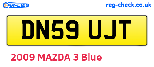 DN59UJT are the vehicle registration plates.