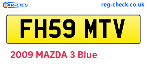 FH59MTV are the vehicle registration plates.