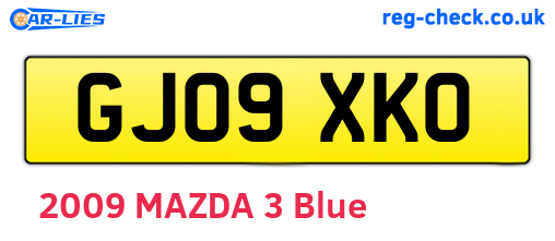 GJ09XKO are the vehicle registration plates.