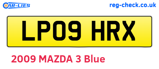 LP09HRX are the vehicle registration plates.