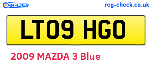 LT09HGO are the vehicle registration plates.