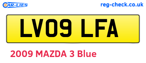 LV09LFA are the vehicle registration plates.