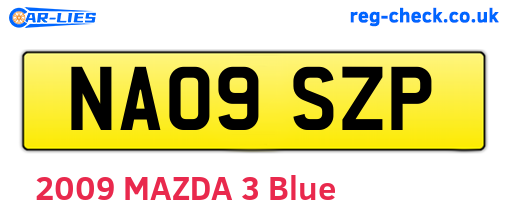 NA09SZP are the vehicle registration plates.
