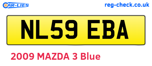 NL59EBA are the vehicle registration plates.