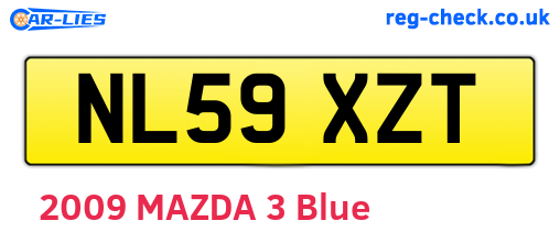 NL59XZT are the vehicle registration plates.