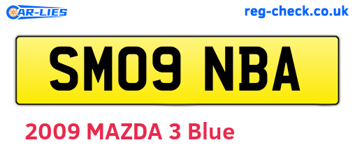 SM09NBA are the vehicle registration plates.