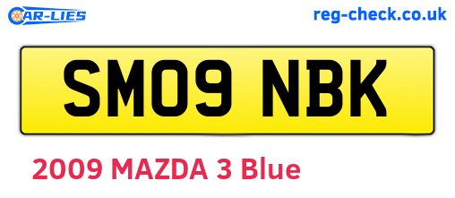 SM09NBK are the vehicle registration plates.