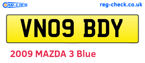 VN09BDY are the vehicle registration plates.