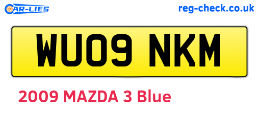 WU09NKM are the vehicle registration plates.
