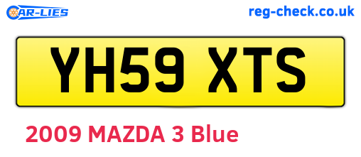 YH59XTS are the vehicle registration plates.