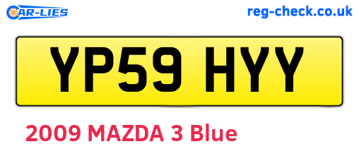 YP59HYY are the vehicle registration plates.