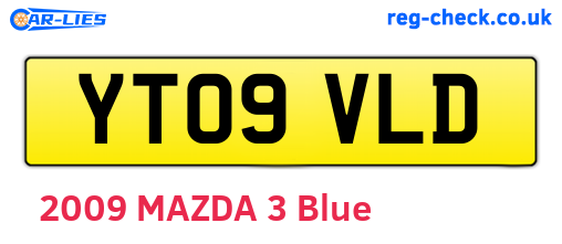 YT09VLD are the vehicle registration plates.