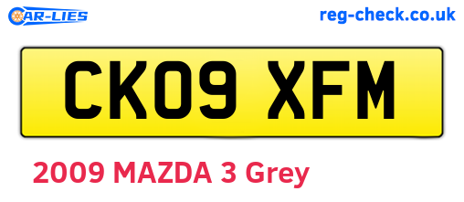 CK09XFM are the vehicle registration plates.