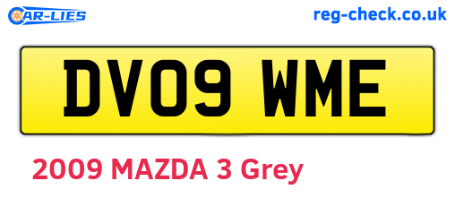 DV09WME are the vehicle registration plates.