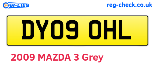 DY09OHL are the vehicle registration plates.