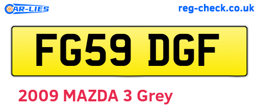 FG59DGF are the vehicle registration plates.