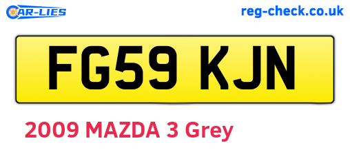 FG59KJN are the vehicle registration plates.