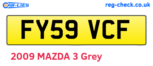 FY59VCF are the vehicle registration plates.