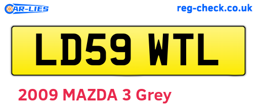 LD59WTL are the vehicle registration plates.
