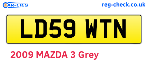 LD59WTN are the vehicle registration plates.