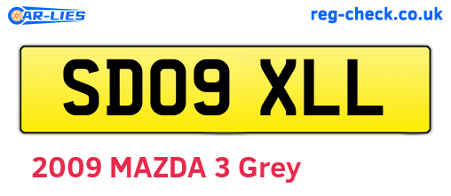 SD09XLL are the vehicle registration plates.