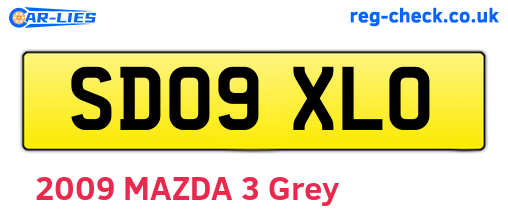 SD09XLO are the vehicle registration plates.