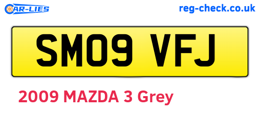 SM09VFJ are the vehicle registration plates.