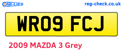 WR09FCJ are the vehicle registration plates.