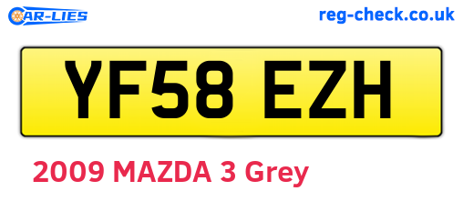 YF58EZH are the vehicle registration plates.