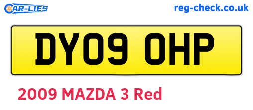 DY09OHP are the vehicle registration plates.