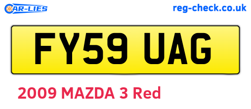 FY59UAG are the vehicle registration plates.