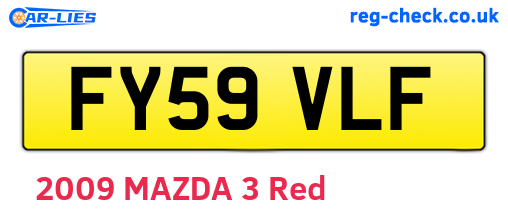 FY59VLF are the vehicle registration plates.