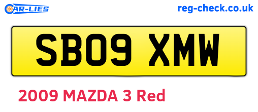 SB09XMW are the vehicle registration plates.