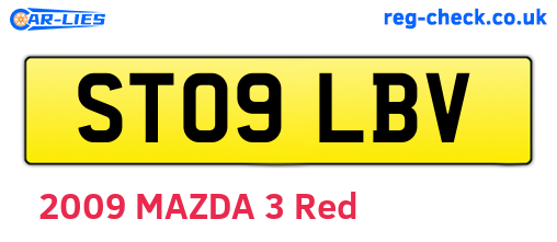ST09LBV are the vehicle registration plates.
