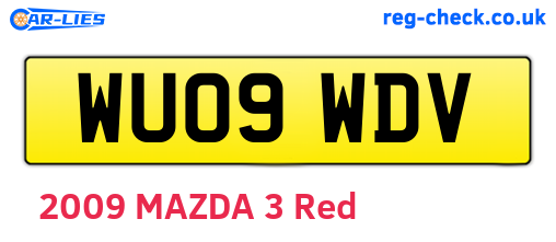 WU09WDV are the vehicle registration plates.