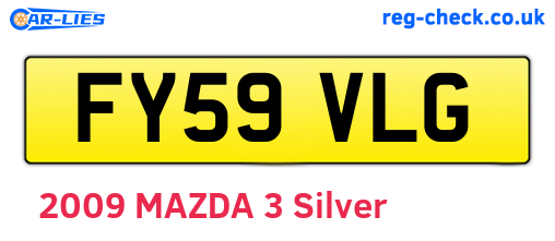 FY59VLG are the vehicle registration plates.