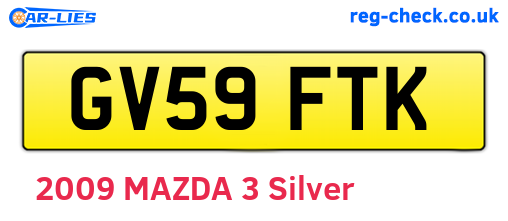 GV59FTK are the vehicle registration plates.