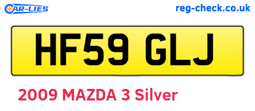 HF59GLJ are the vehicle registration plates.