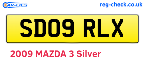 SD09RLX are the vehicle registration plates.