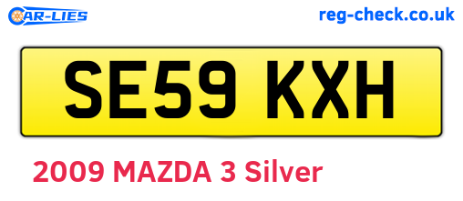 SE59KXH are the vehicle registration plates.